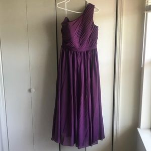 Floor length Etsy deep purple dress